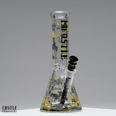 12” Kitty Cat Beaker Bong – 9mm Thick Glass