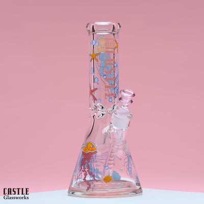 12-Inch Jellyfish Beaker Bong - 9mm Thick Glass