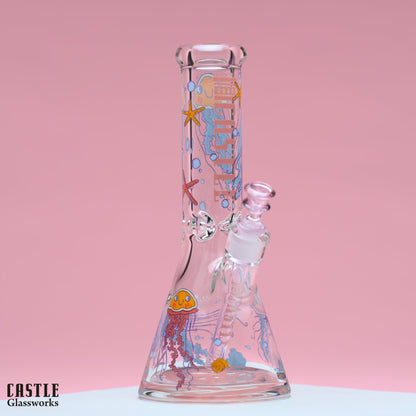 Jelly Fish (12") Oceanic Glass Bong