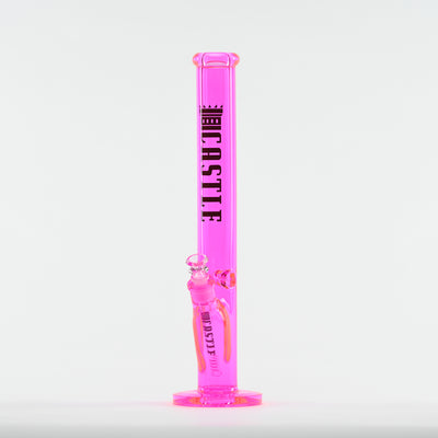 18" Straight Tube Bong – 9mm Thick Electroplated Glass