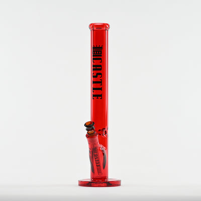 18" Straight Tube Bong – 9mm Thick Electroplated Glass