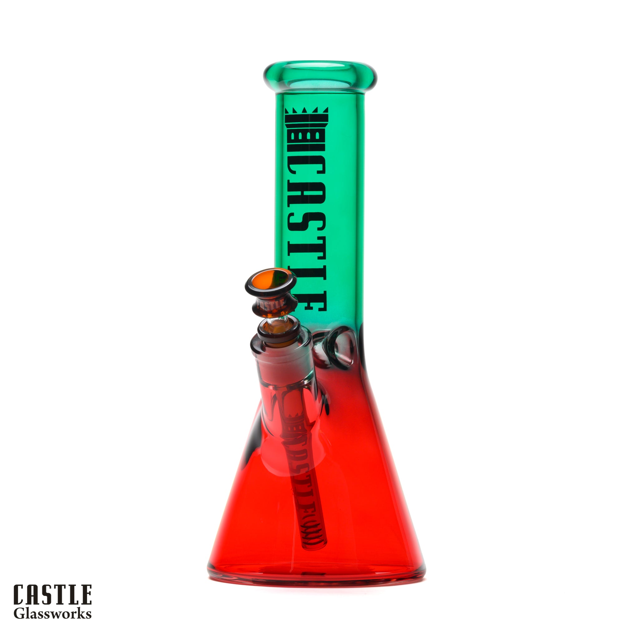 12" Electroplated Beaker Bong - 5mm Thick Glass