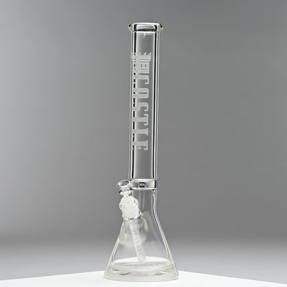 18" Heavy-Duty Beaker Bong with Etched Logo