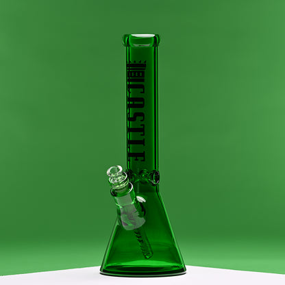 14" Luxe Electroplated Beaker Bong – 7mm Heavy Duty Glass