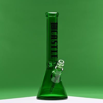 14" Electroplated Beaker Bong – 7mm Heavy Duty Glass