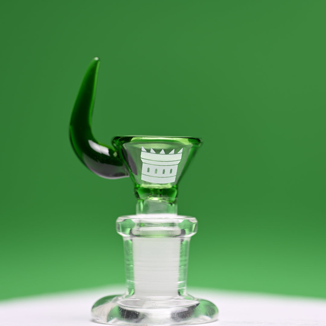 Durable Colored Horn Bowl - High-Quality Borosilicate Glass