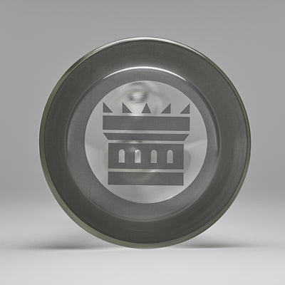 14" 9mm Beaker Bong with Colored Logo