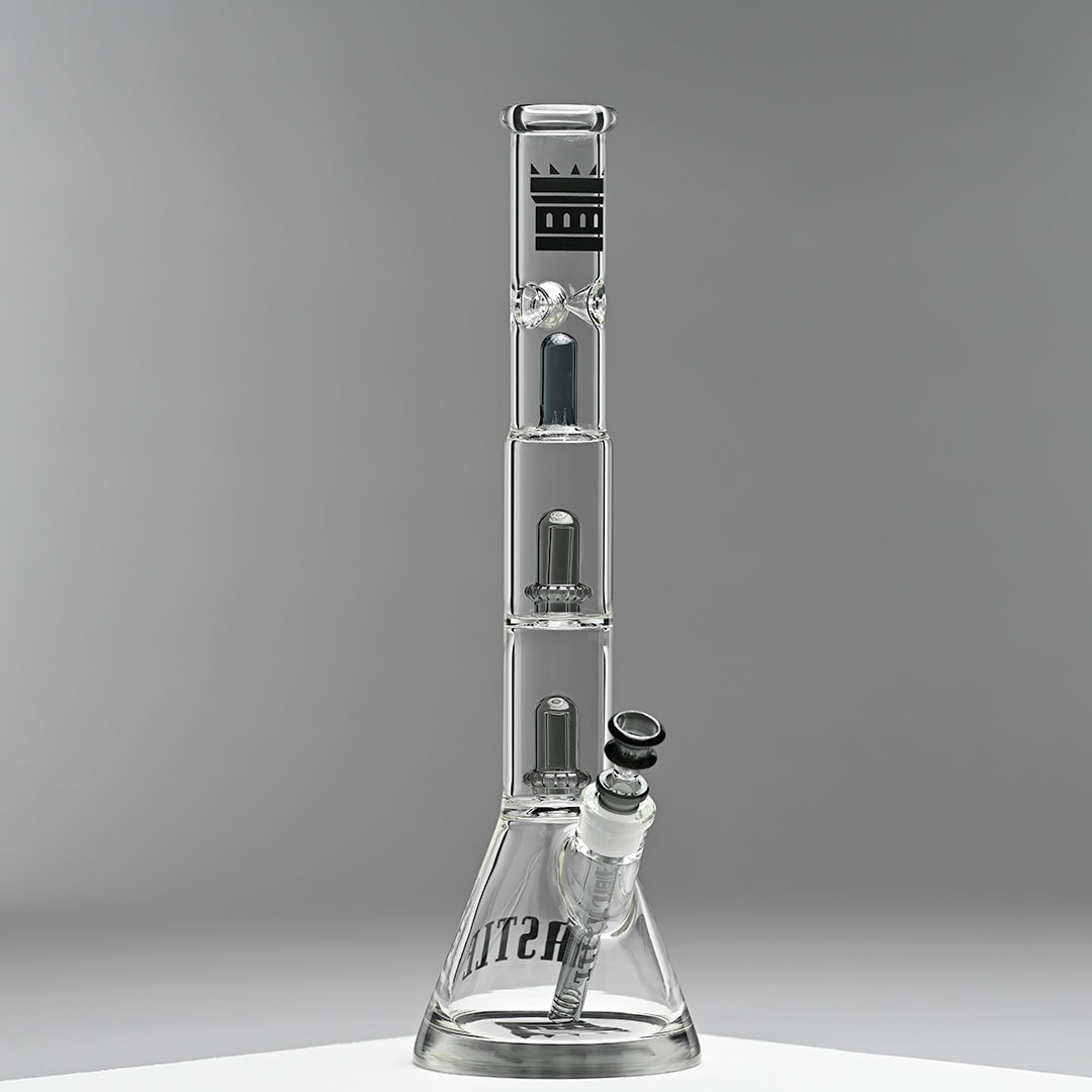 Double Showerhead (18″) Innovative Beaker Bong