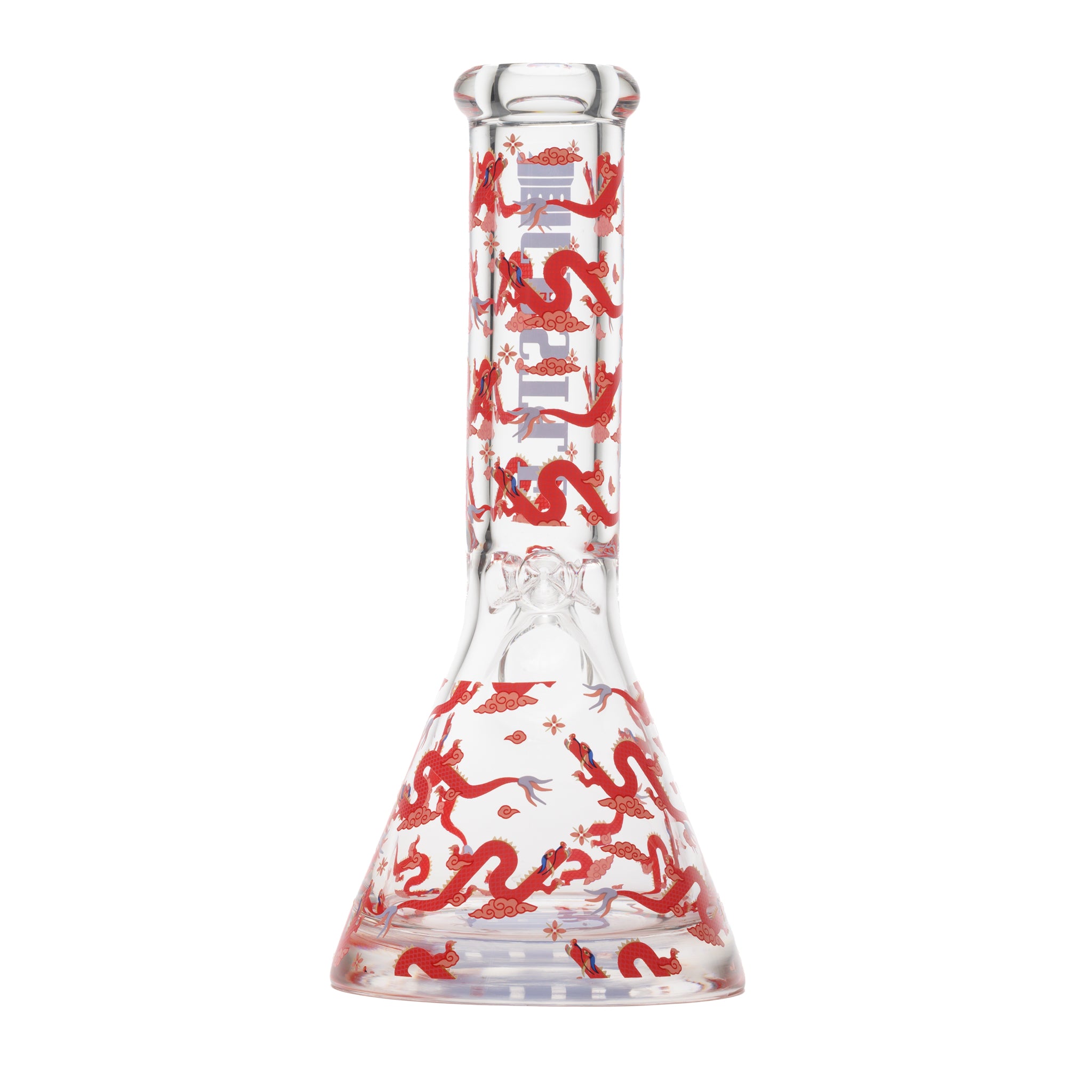12" Lucky Dragon Beaker Bong – 9mm Thick Glass