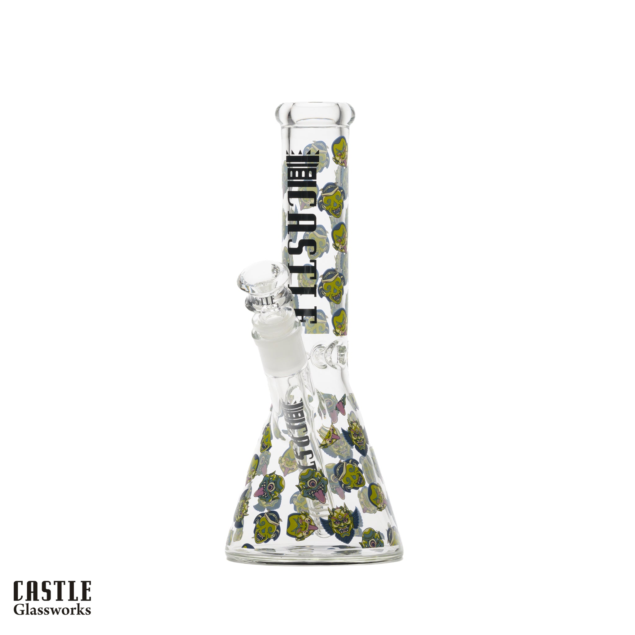 10" Mask Beaker Bong - 5mm Thick Glass
