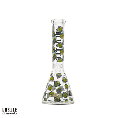 10" Mask Beaker Bong - 5mm Thick Glass