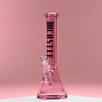 14" Luxe Electroplated Beaker Bong – 7mm Heavy Duty Glass