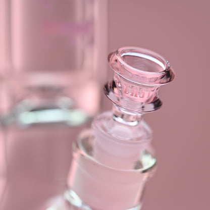 14" Premium Beaker Bong – 9mm Thick Glass with Colored Logo