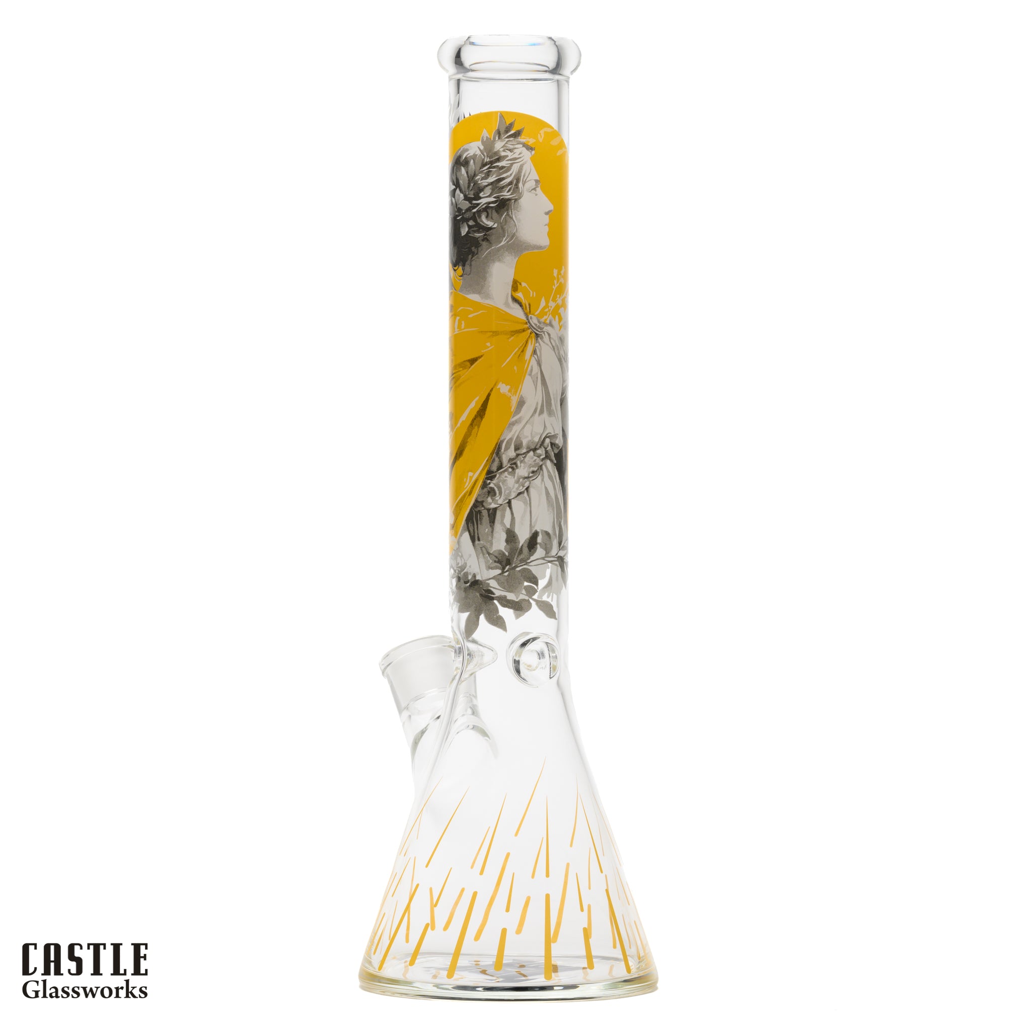 16-Inch Princess Warrior Beaker Bong - 5mm Thick Glass