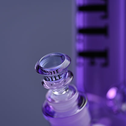 14" Luxe Electroplated Beaker Bong – 7mm Heavy Duty Glass