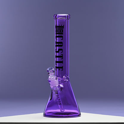 14" Luxe Electroplated Beaker Bong – 7mm Heavy Duty Glass