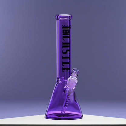 14" Luxe Electroplated Beaker Bong – 7mm Heavy Duty Glass