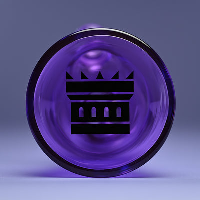 14" Electroplated Beaker Bong – 7mm Heavy Duty Glass