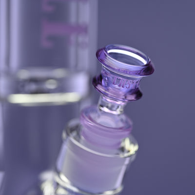 14" 9mm Beaker Bong with Colored Logo