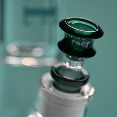 14" 9mm Beaker Bong with Colored Logo