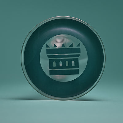 14" 9mm Beaker Bong with Colored Logo