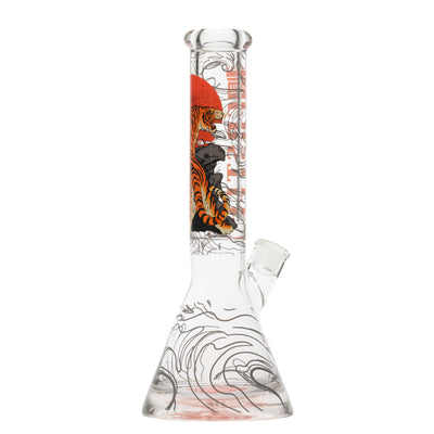 14" Tiger Moon Beaker Bong - 9mm Thick Glass