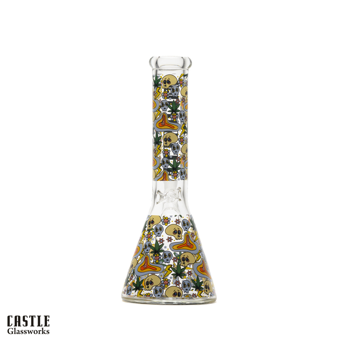 10" Trip Beaker Bong - 5mm Thick Glass