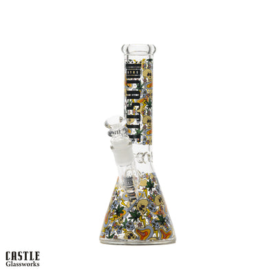 10" Trip Beaker Bong - 5mm Thick Glass