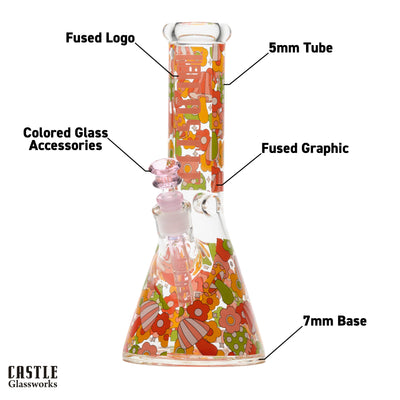 12" Vibes Beaker Bong - 5mm Thick Glass