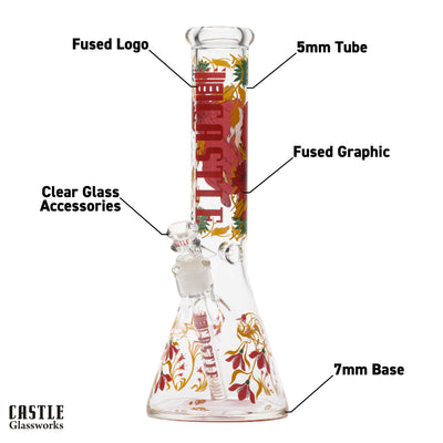 14" Vixen Beaker Bong – 5mm Thick Glass