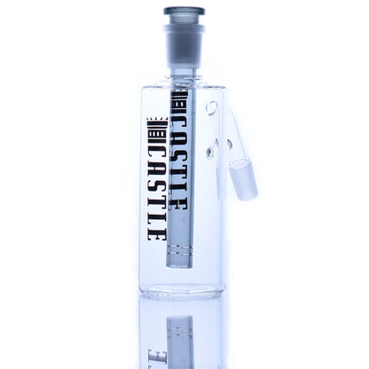 An ash catcher with a removable grey downstem.